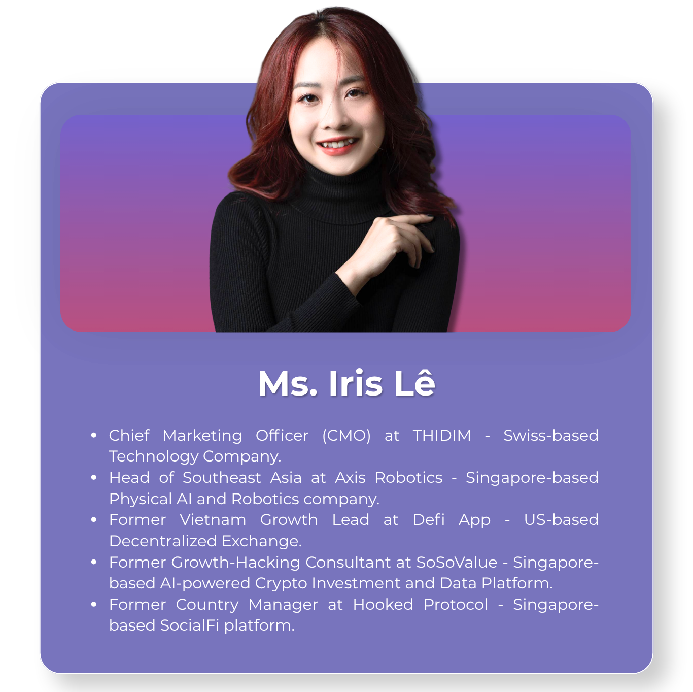 Ms. Iris Lê - Board of Mentors